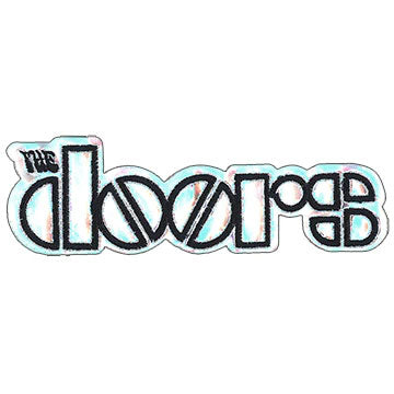 The Doors Iridescent Logo Embroidered Patch Front