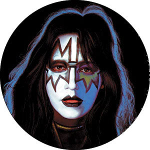 KISS Spaceman Frehley Button Front
