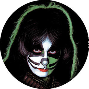 KISS Catman Chris Button Front