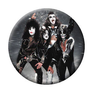 KISS Band Snow Button Front
