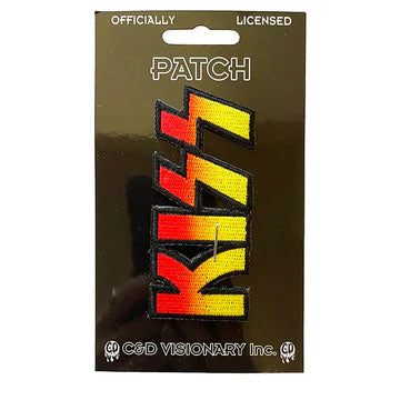 KISS Logo Carded Embroidered Patch Front