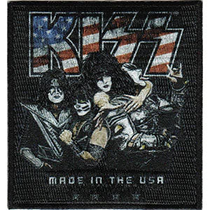 KISS Made In The USA Embroidered Patch Front