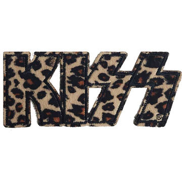 KISS Leopard Logo Embroidered Patch Front