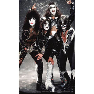 KISS Snow Band Sticker Front