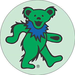 Grateful Dead Green Bear Button Front