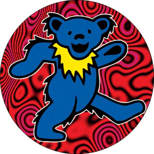 Grateful Dead Blue Bear Button Front
