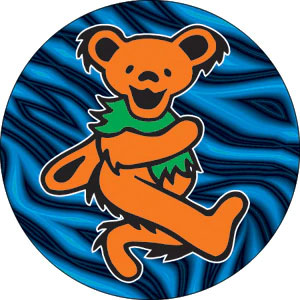 Grateful Dead Orange Bear Button Front