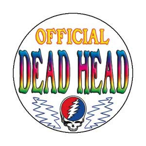 Grateful Dead Dead Head Button Front