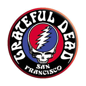 Grateful Dead Steal Your Face & Logo Button Front