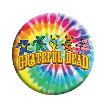 Grateful Dead Bears on Tie Dye Button Front