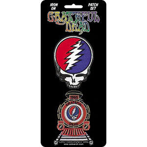 Grateful Dead 2 Pack Patch Set Embroidered Patch Front