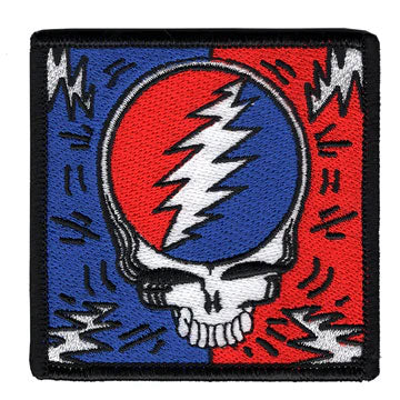 Grateful Dead SYF Bolts Embroidered Patch Front