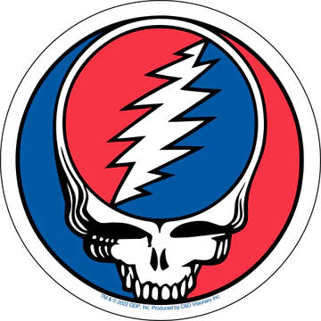 Grateful Dead Steal Your Face Clear Sticker Front