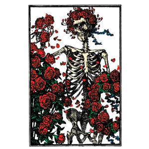 Grateful Dead Skeleton Roses Magnet Front