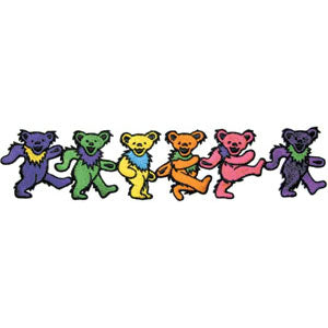 Grateful Dead Dancing Bears Back Patch Front