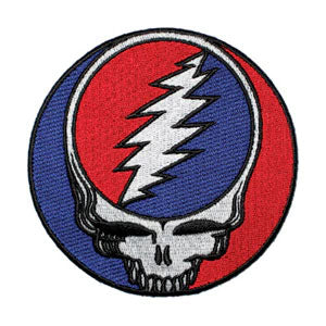 Grateful Dead Steal Your Face Round Embroidered Patch Front