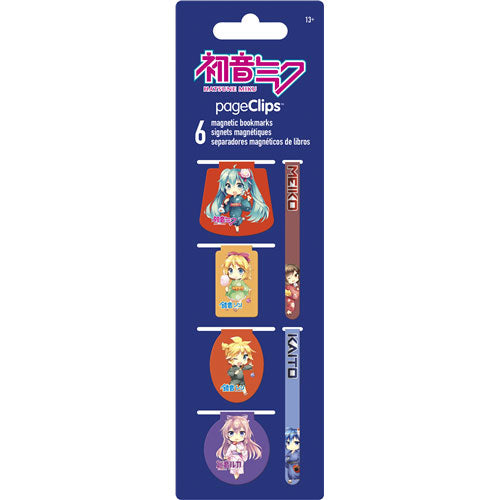 Hatsune Miku Magnetic Page Clips (6-Pack) School Supplies Front