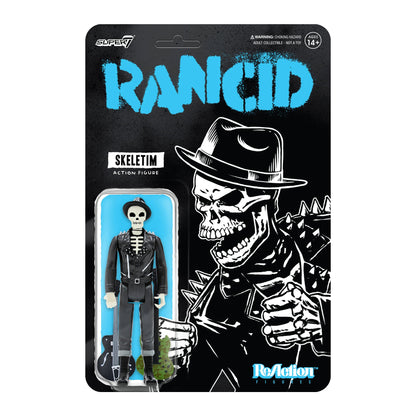 Rancid Super7 Skeletim (Hat) 3.75" ReAction Figure Action Figure Back