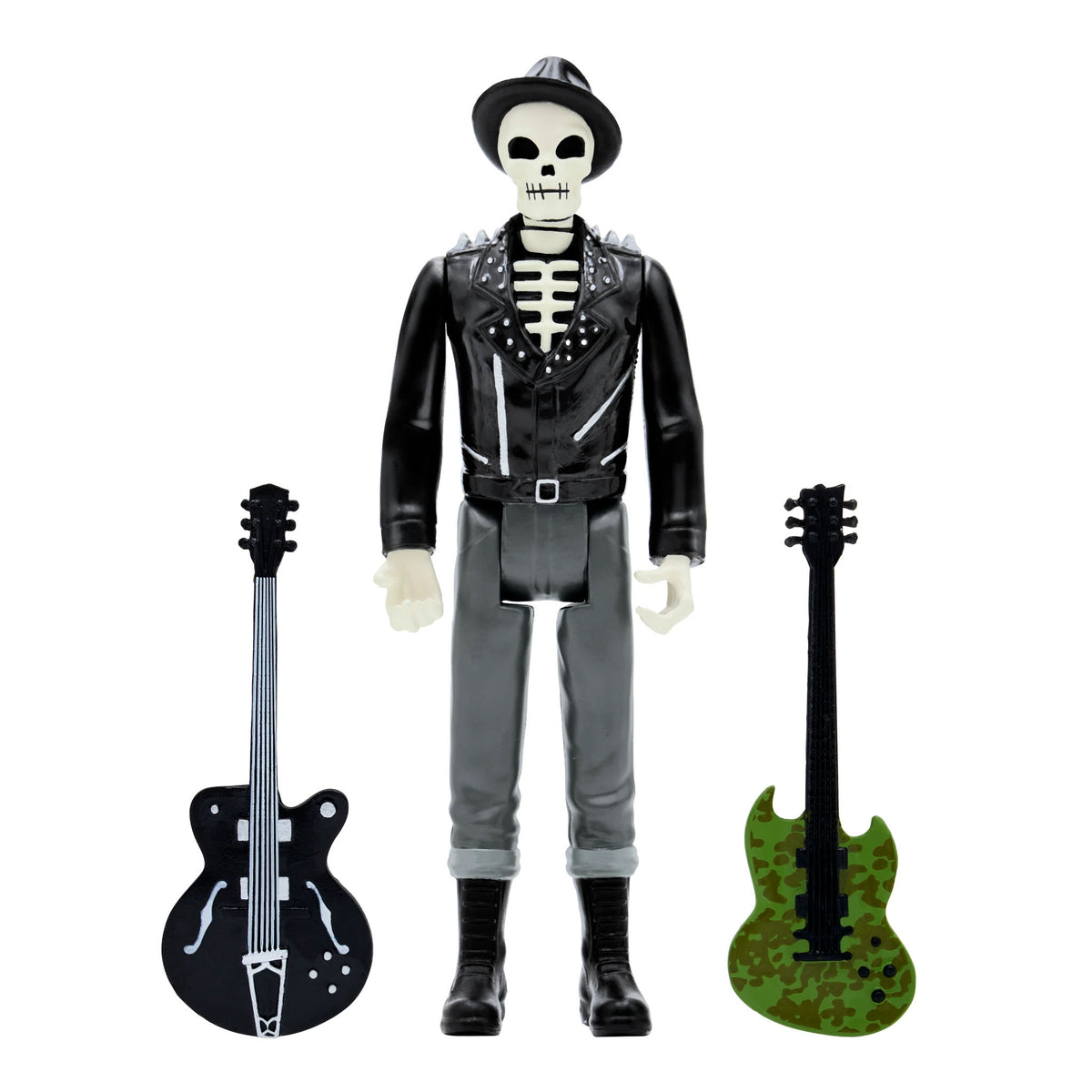 Rancid Super7 Skeletim (Hat) 3.75" ReAction Figure Action Figure Front