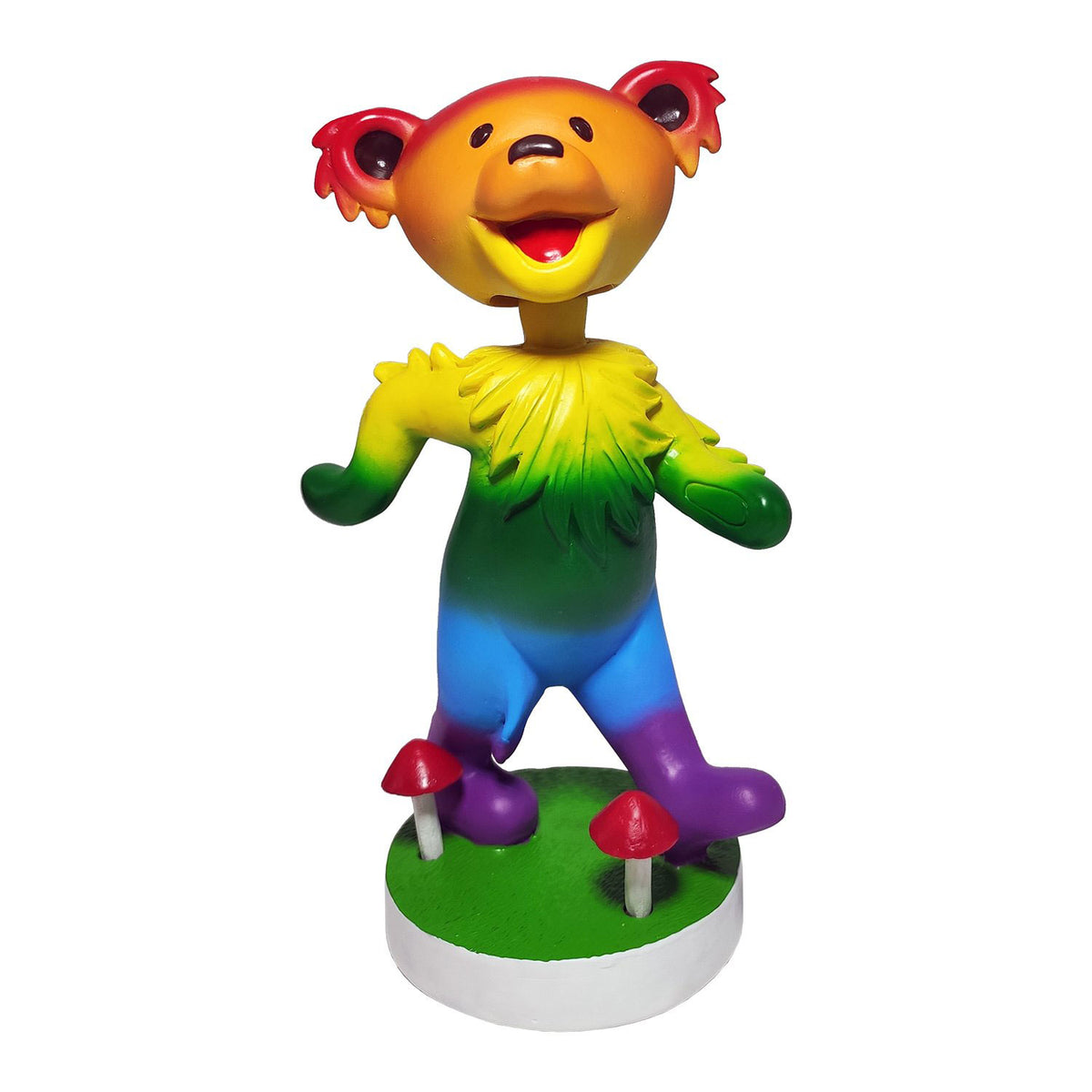 Grateful Dead Rainbow Dancing Bear Bobble Buddy Action Figure Front