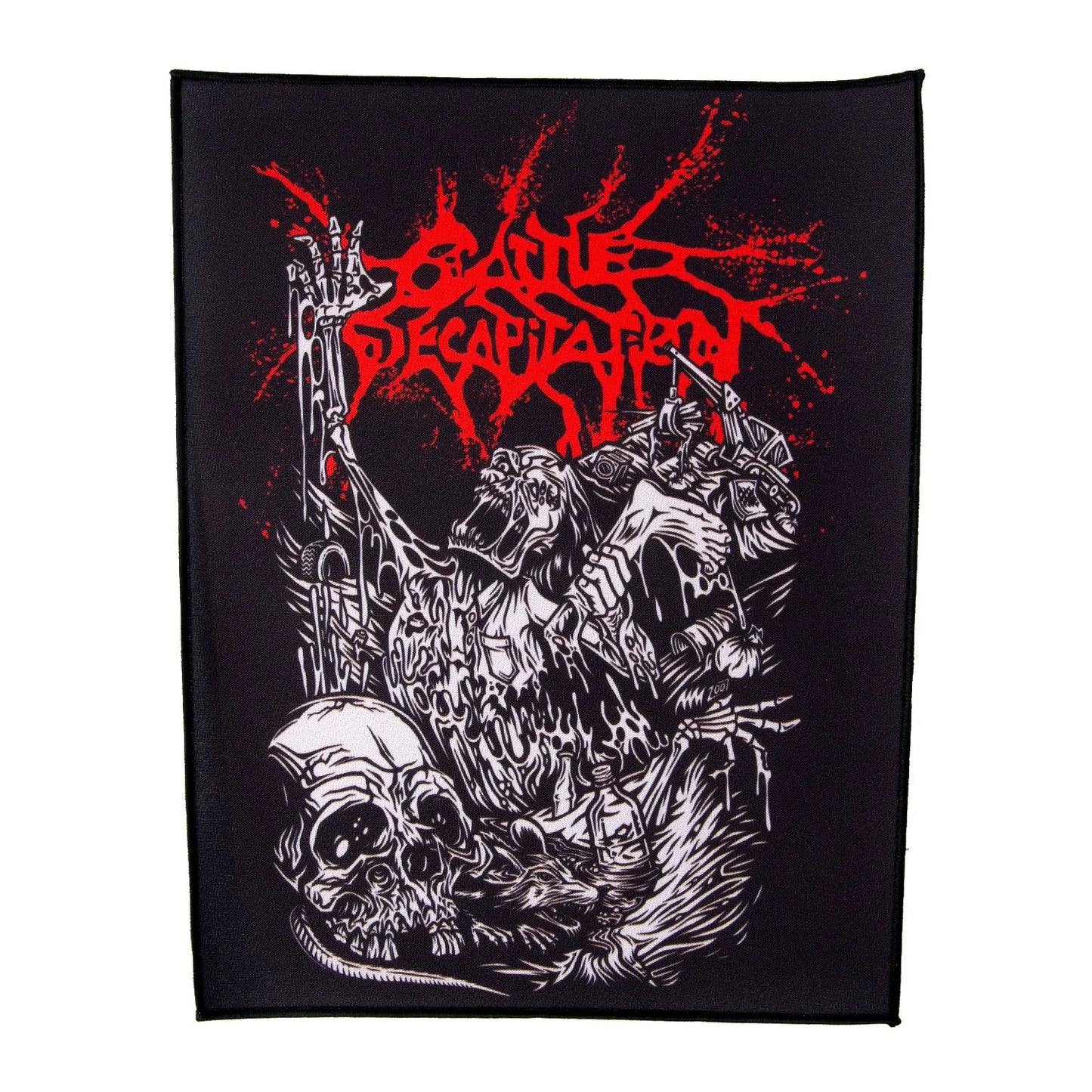 Cattle Decapitation Alone At The Landfill Back Patch