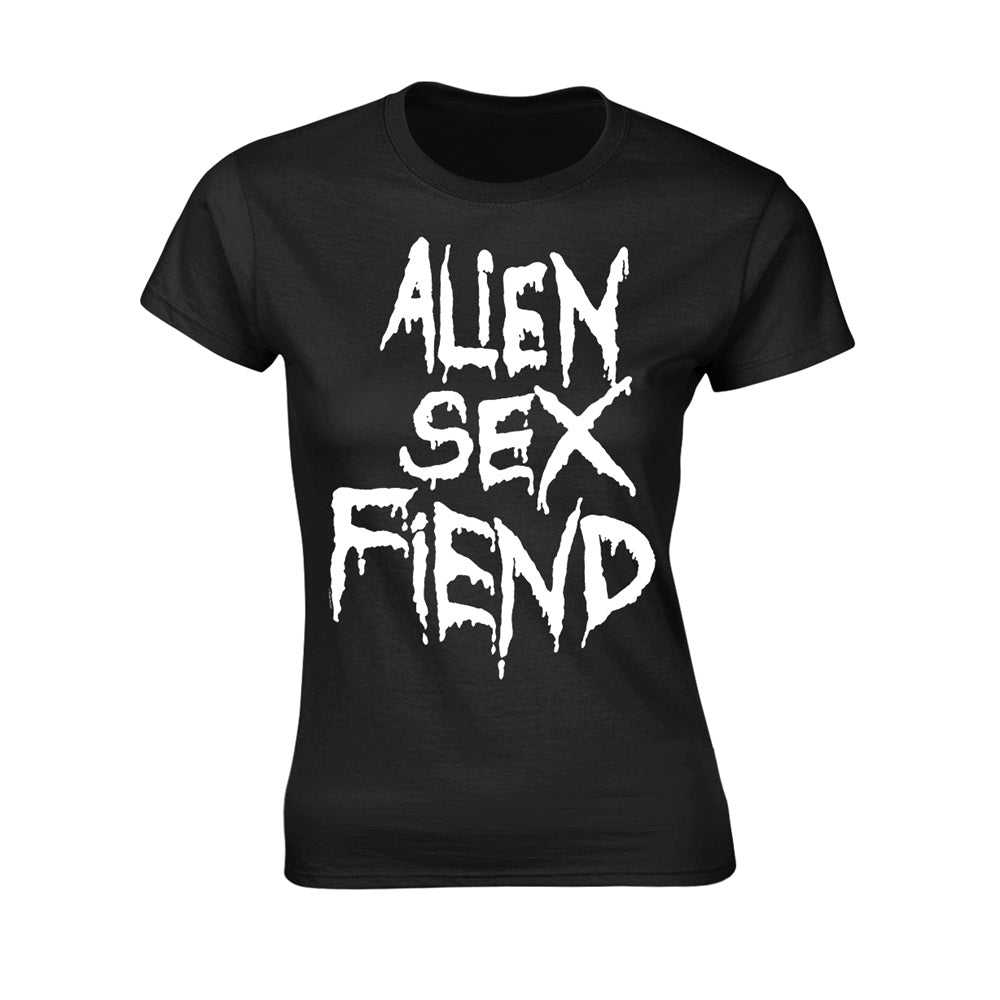 Alien Sex Fiend Logo Womens T-shirt Front
