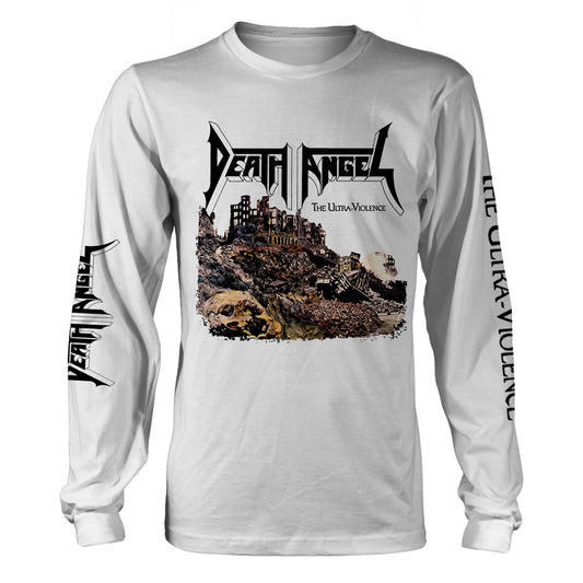 Death Angel The Ultra-violence (white) Long Sleeve Front