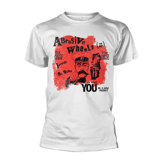 Abrasive Wheels Army Song (white) T-shirt Front
