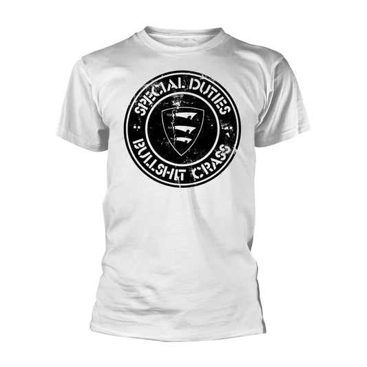 Special Duties Bullshit Crass (white) T-shirt Front