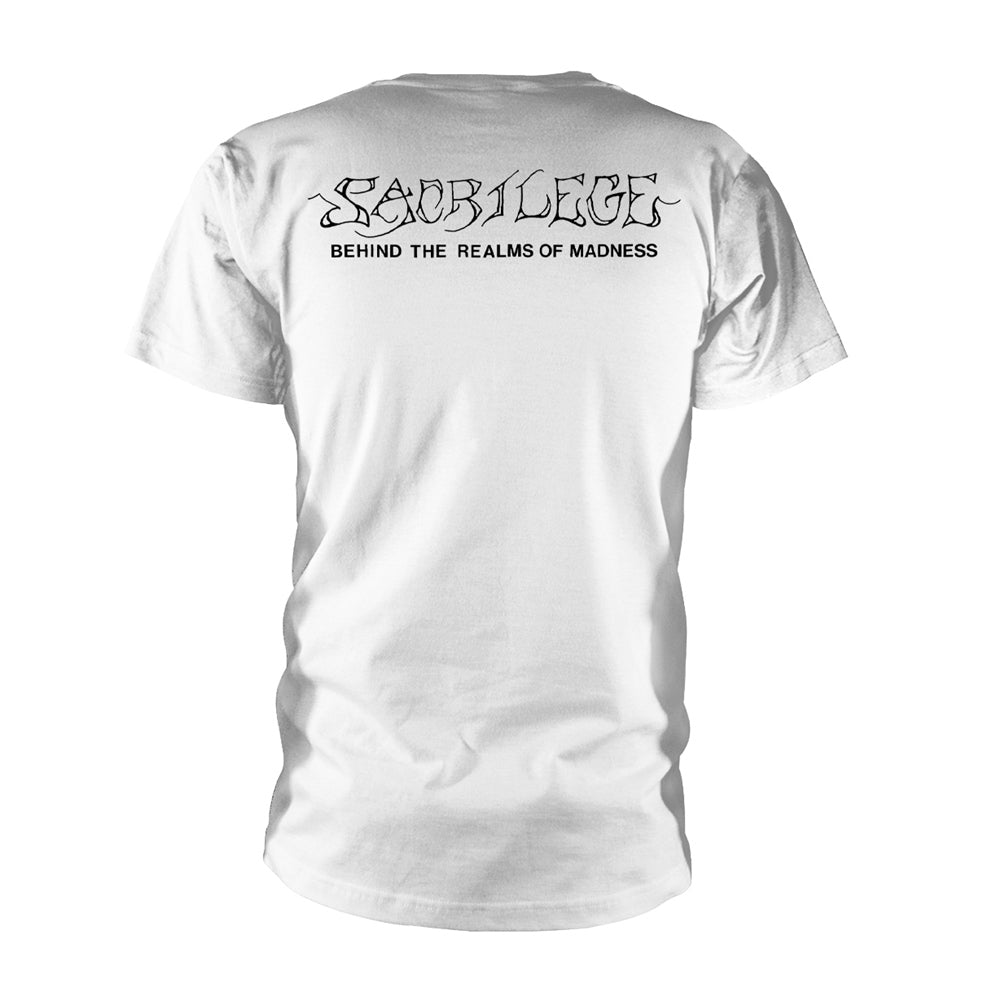 Sacrilege Behind The Realms Of Madness (white) T-shirt Back