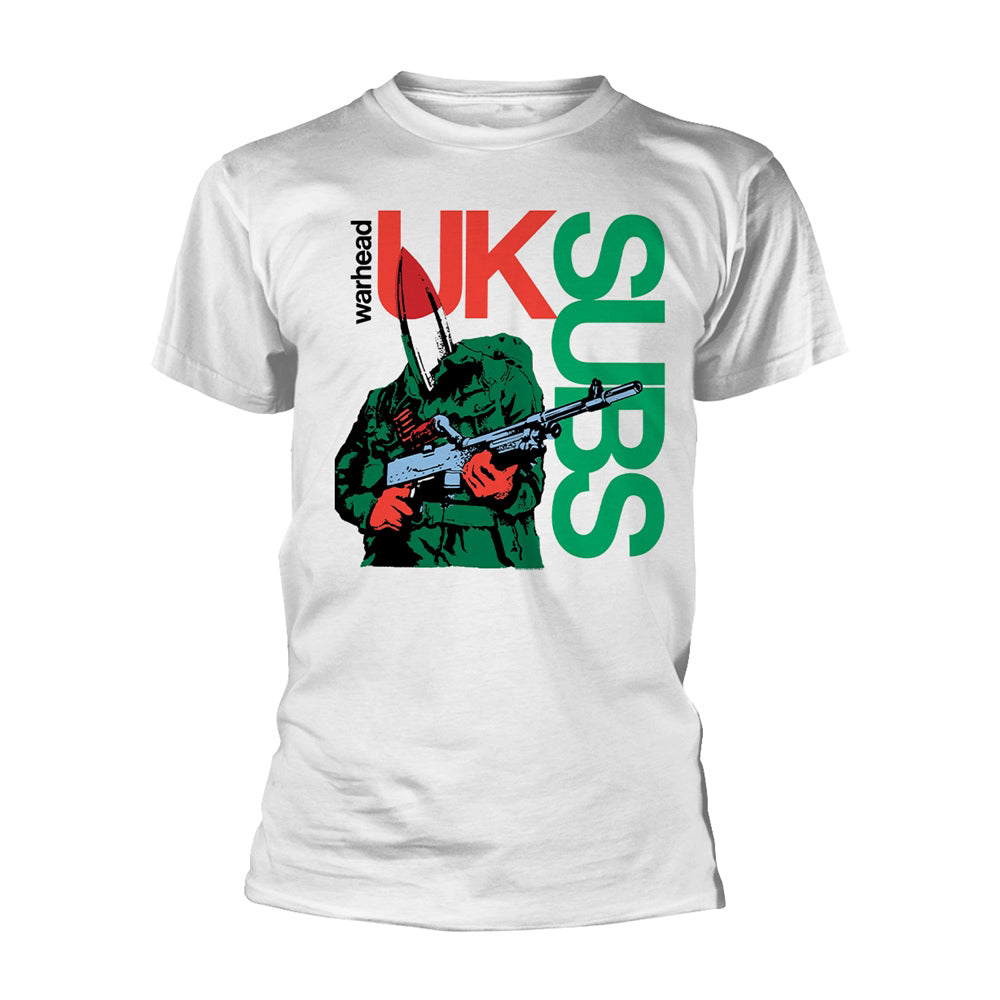 Uk Subs Warhead (white) T-shirt Front