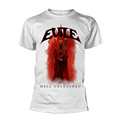Evile Hell Unleashed (white) T-shirt Front