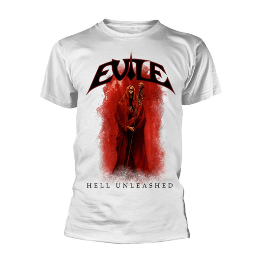 Evile Hell Unleashed (white) T-shirt Front