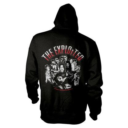 Exploited Barmy Army (black) Zippered Hooded Sweatshirt Back