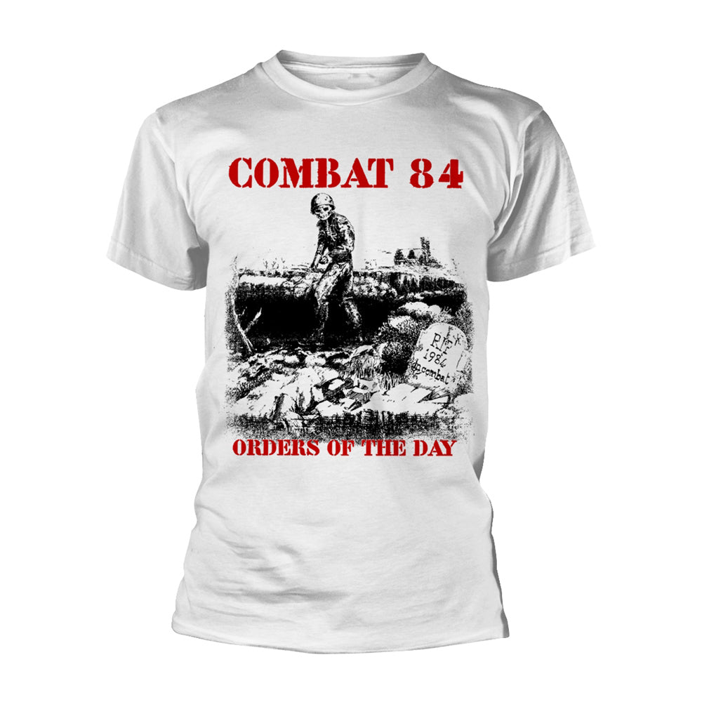 Combat 84 Orders Of The Day (white) T-shirt Front
