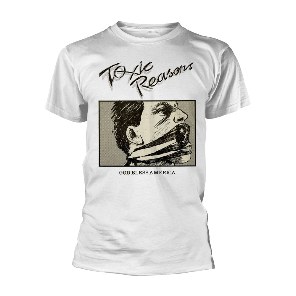 Toxic Reasons God Bless America (white) T-shirt Front