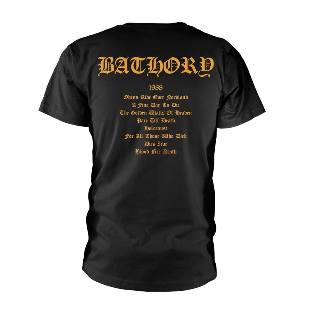 Bathory Blood Fire Death T-shirt Back