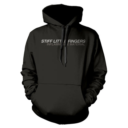 Stiff Little Fingers Inflammable Material Hooded Sweatshirt Front