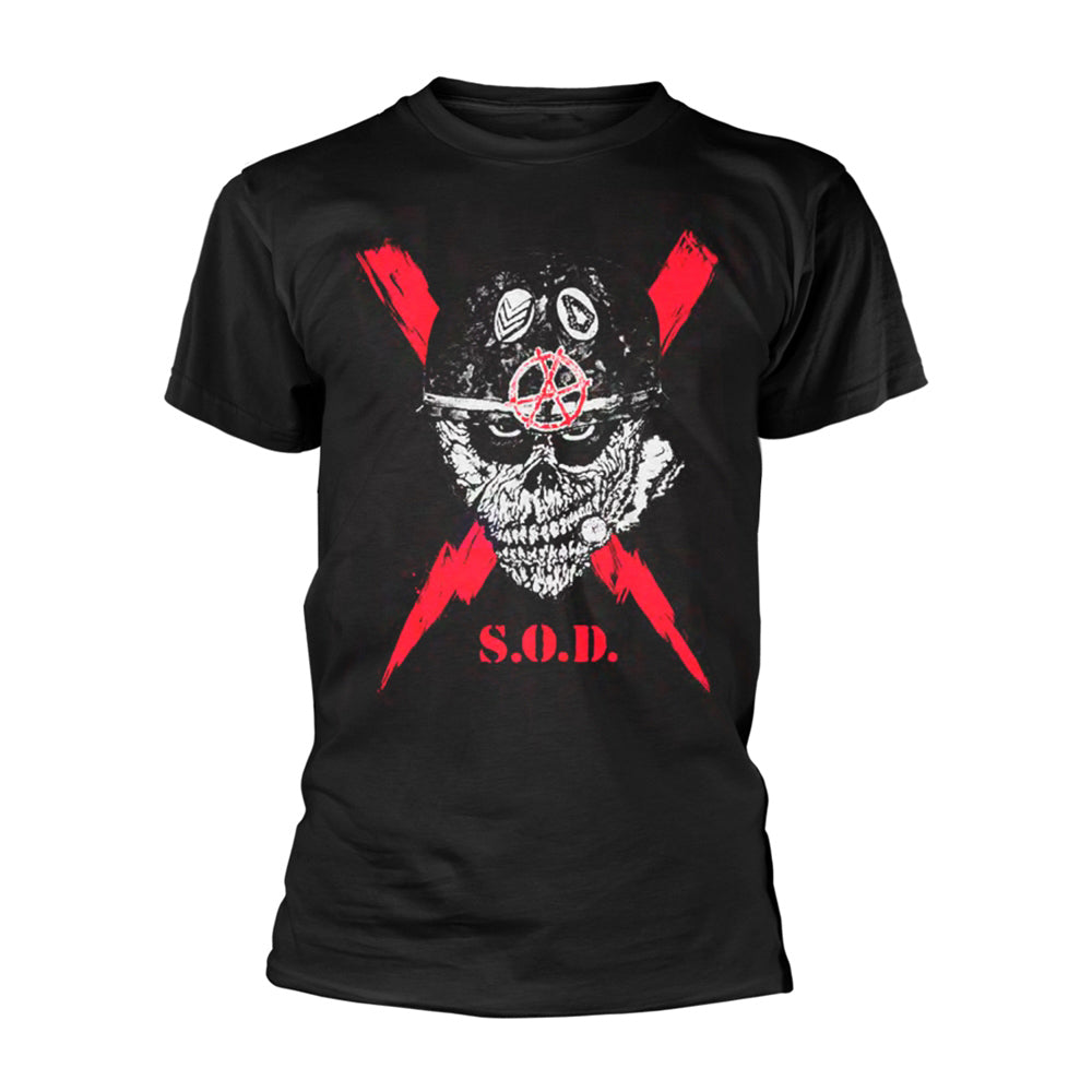 S.O.D. Scrawled Lightning T-shirt Front