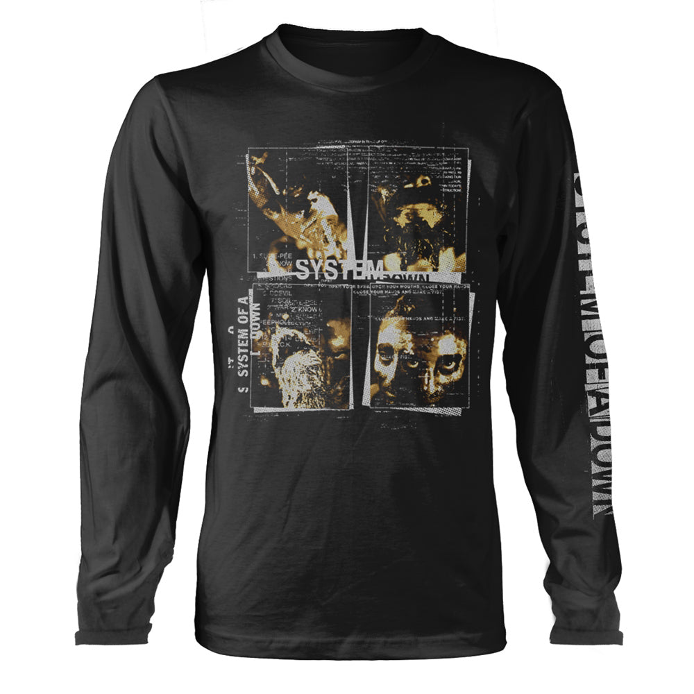 System Of A Down Face Boxes Long Sleeve Front