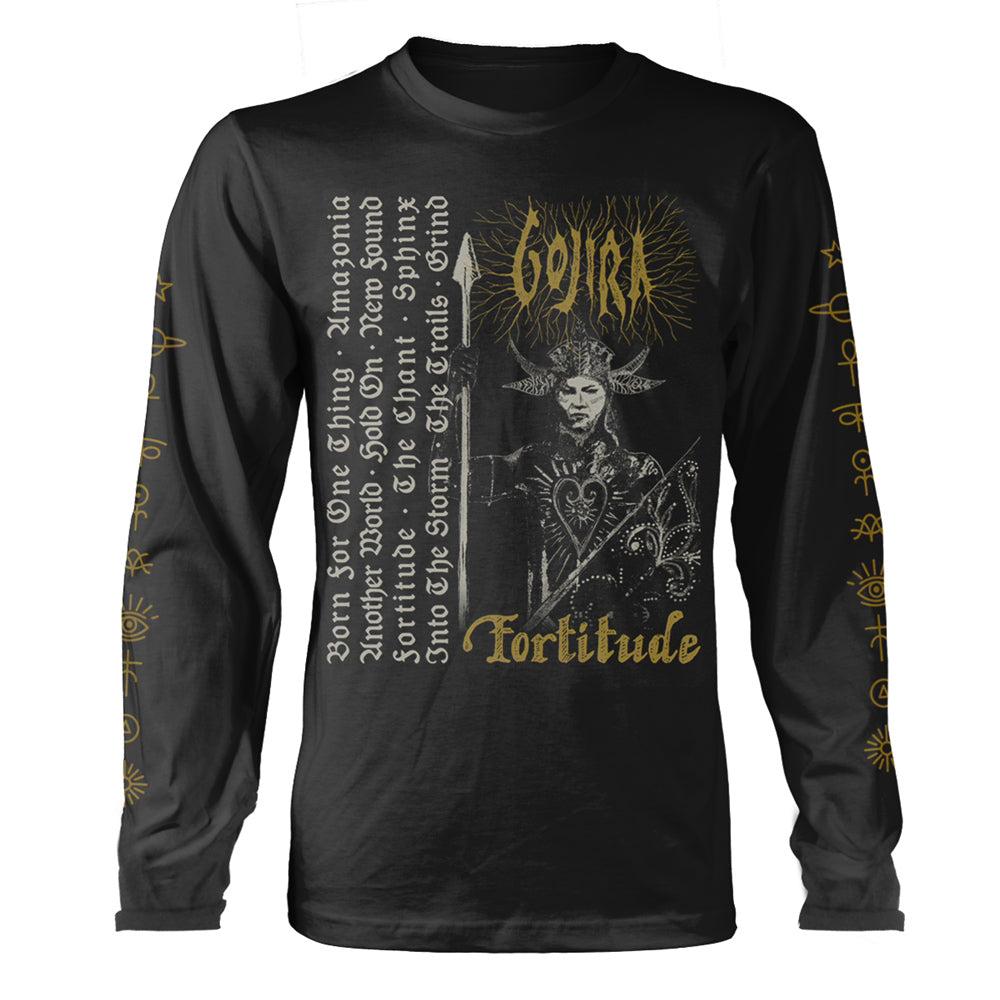 Gojira Fortitude Tracklist (organic Ls) Long Sleeve Front