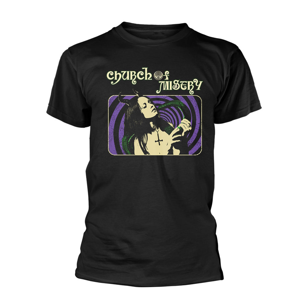 Church Of Misery Snake Girl T-shirt Front
