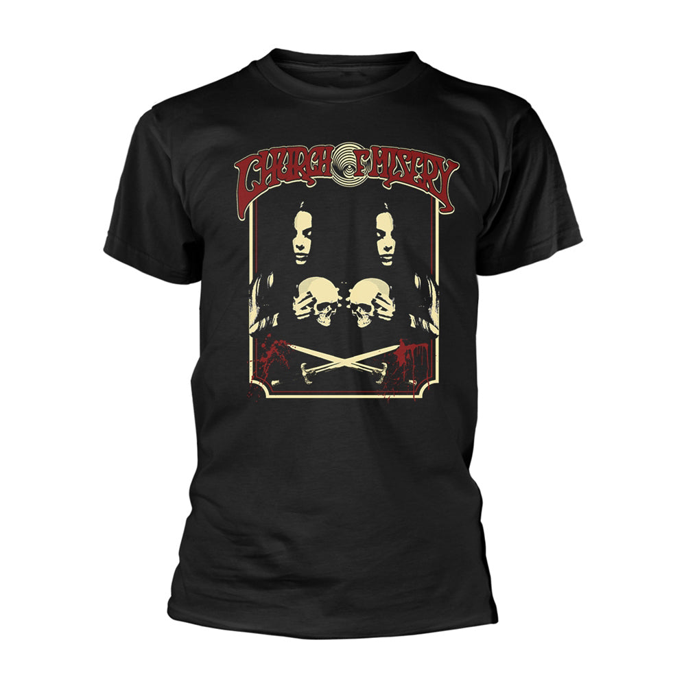 Church Of Misery Dual Skull Girl T-shirt Front