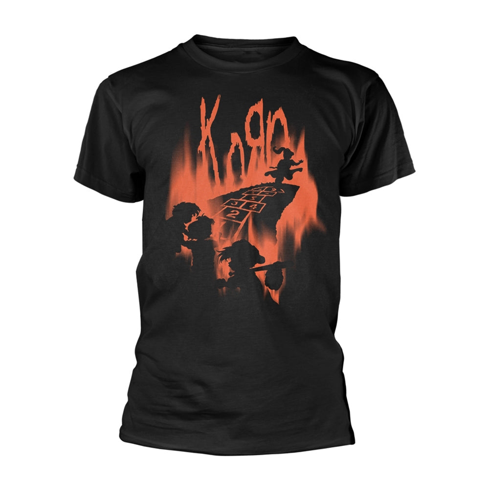 Korn Hopscotch Flame T-shirt Front