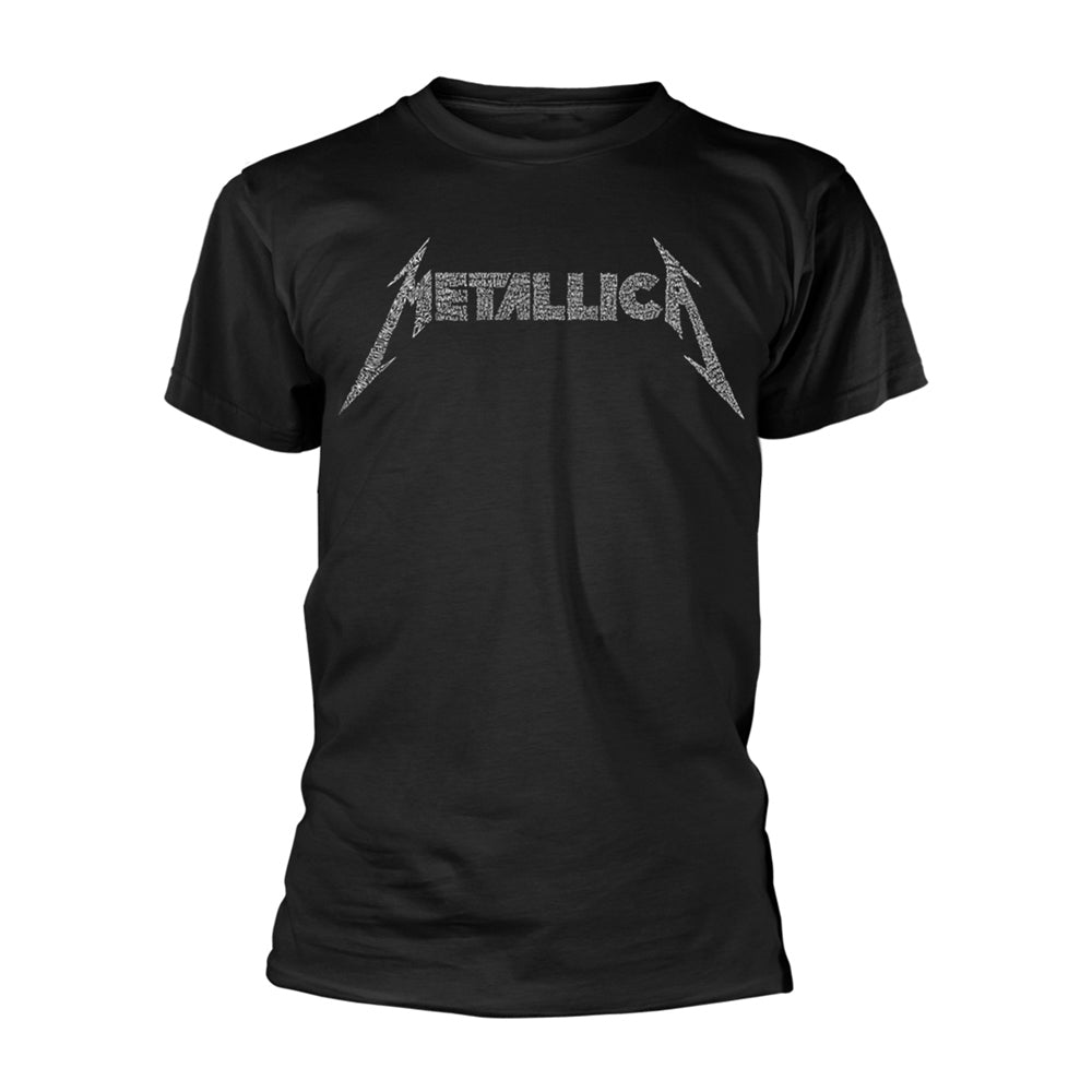 Metallica 40th Anniversary Songs Logo T-shirt Front