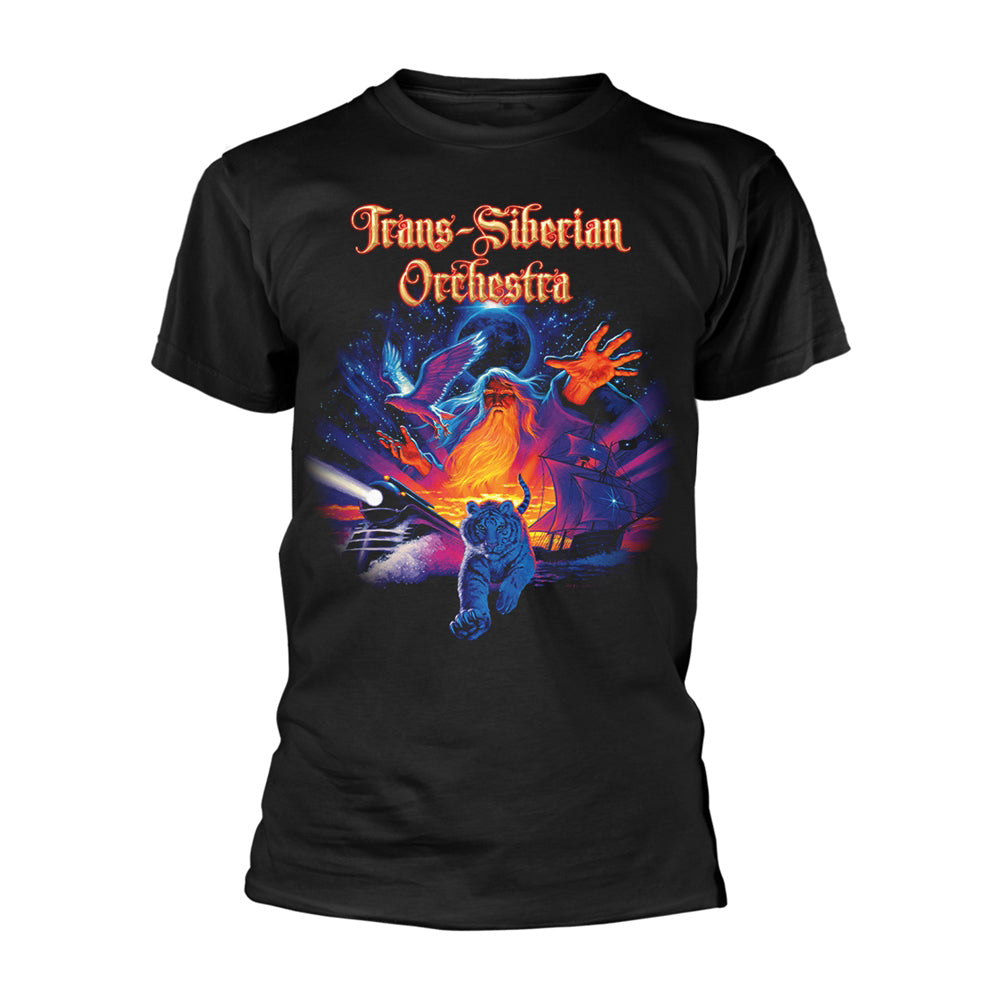 Trans-Siberian Orchestra Tiger Collage T-shirt Front