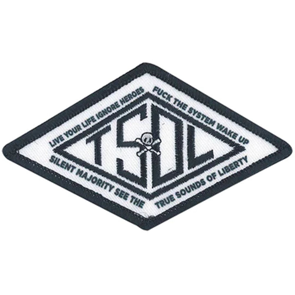 TSOL T.S.O.L. Diamond Embroidered Patch Front
