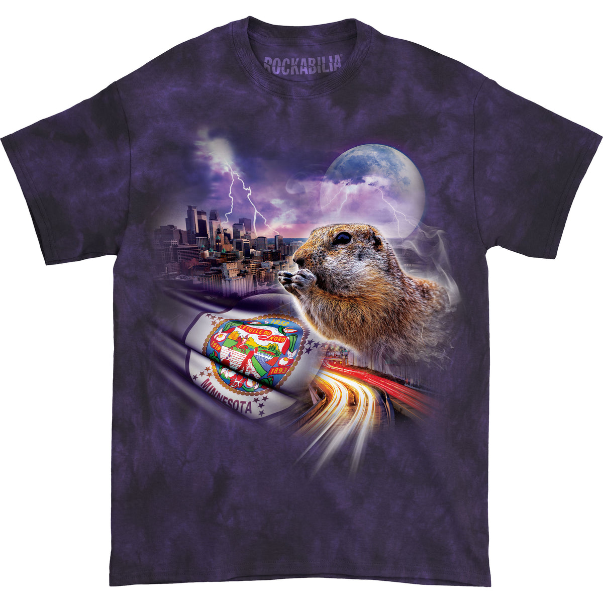 The Mountain Minnesota Gopher Flag T-shirt Front