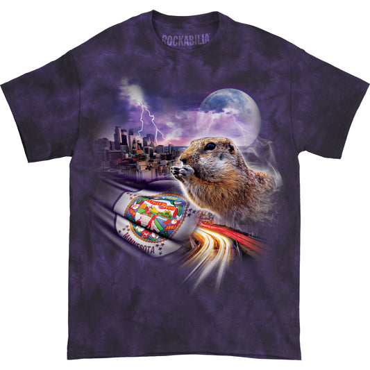 The Mountain Minnesota Gopher Flag T-shirt Front