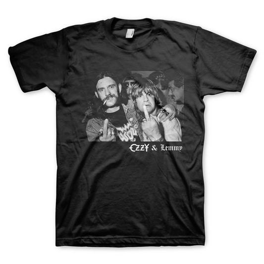 Ozzy Osbourne Ozzy and Lemmy Hellraisers - Finger T-shirt Front